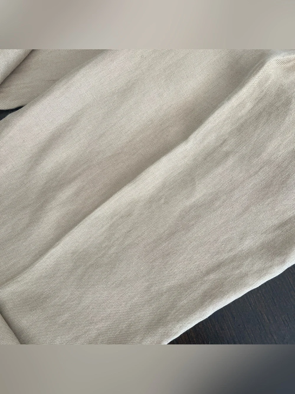 VTG Y2K Banana Republic Men’s 36L 33 Inseam 100% Linen Pleated Cuffed Tan Pants